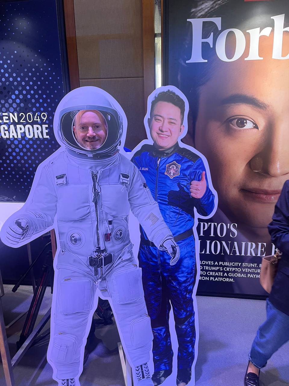 Bob and Justin Sun at TOKEN2049